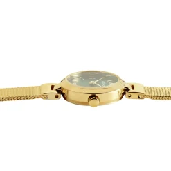 CODHOR Montre Eleonorine Vert cadran doré fond vert bracelet acier doré Best