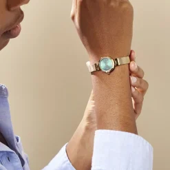 CODHOR Montre Eleonorine Vert cadran doré fond vert bracelet acier doré Best