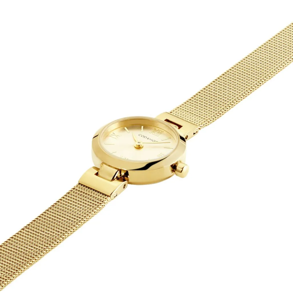 CODHOR Montre Eleonorine Doré cadran doré fond doré bracelet acier doré Best