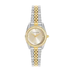 CODHOR Montre Irina Champagne cadran bicolore fond champagne bracelet acier bicolore