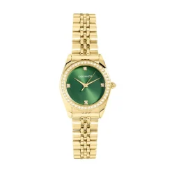 CODHOR Montre Irina Vert cadran doré fond vert bracelet acier doré Online