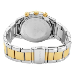 CODHOR Montre Julia Blanc cadran bicolore fond blanc bracelet alliage bicolore Outlet
