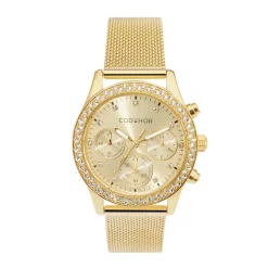 CODHOR Montre Julia Doré cadran doré fond champagne bracelet acier doré Online