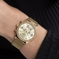 CODHOR Montre Julia Doré cadran doré fond champagne bracelet acier doré Online