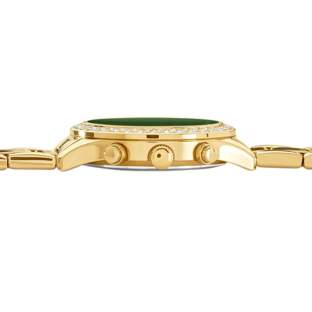 CODHOR Montre Julia Vert cadran doré fond vert bracelet alliage doré Best