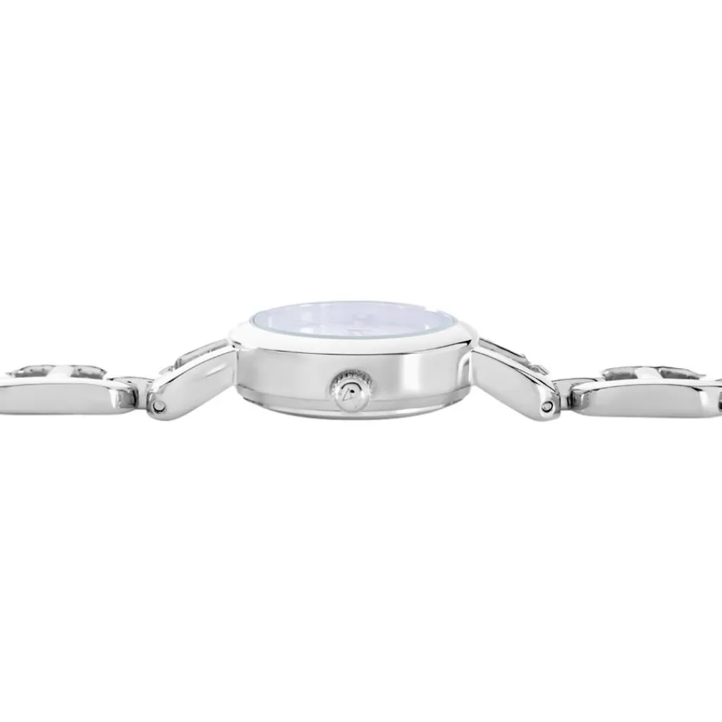 CODHOR Montre Leana Nacre Blanche cadran argenté fond nacre blanche bracelet alliage argenté Clearance