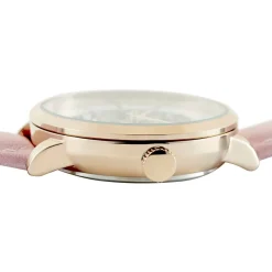 CODHOR Montre Louise Blanc cadran doré rose fond blanc bracelet synthétique rose Best