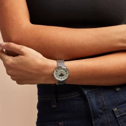 CODHOR Montre Louna Argenté cadran argenté fond argenté bracelet alliage argenté Outlet