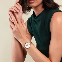 CODHOR Montre Monument Blanc cadran doré fond blanc bracelet acier doré Online