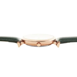 CODHOR Montre Nidia Blanc cadran doré rose fond blanc bracelet synthétique vert Clearance