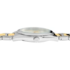 CODHOR Montre Sacha Doré cadran blanc fond doré bracelet acier bicolore