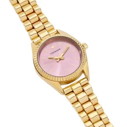 CODHOR Montre Sandy Rose cadran doré fond rose bracelet alliage doré Discount