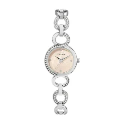CODHOR Montre Sarah Nacre Rose cadran argenté fond nacre rose bracelet alliage argenté Discount