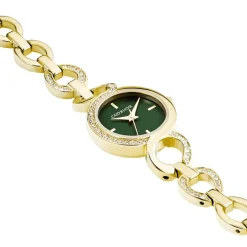 CODHOR Montre Sarah Vert cadran doré fond vert bracelet alliage doré Online