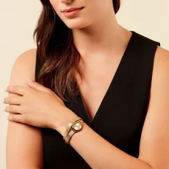 CODHOR Montre Simone Doré cadran doré fond doré bracelet acier doré Hot