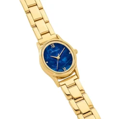 CODHOR Montre Suzanne Bleu cadran doré fond bleu bracelet acier doré Best