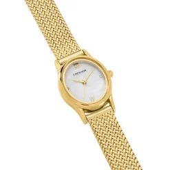 CODHOR Montre Suzanne Nacre Blanche cadran doré fond nacre blanche bracelet acier doré Best