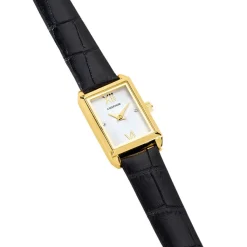 CODHOR Montre Suzy 2 Blanc cadran doré fond blanc bracelet synthétique noir Discount