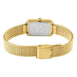 CODHOR Montre Suzy Blanc cadran doré fond blanc bracelet acier doré Best