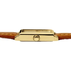 CODHOR Montre Suzy Blanc cadran doré fond blanc bracelet synthétique marron Online