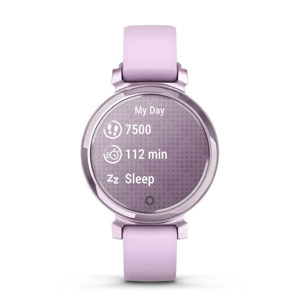 GARMIN Montre Connectée Lily 2 Mauve cadran mauve fond mauve bracelet silicone mauve Best