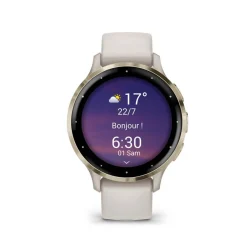 GARMIN Montre Connectée Venu 3 cadran ivoire bracelet silicone ivoire Discount