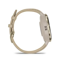 GARMIN Montre Connectée Venu 3 cadran beige bracelet cuir beige