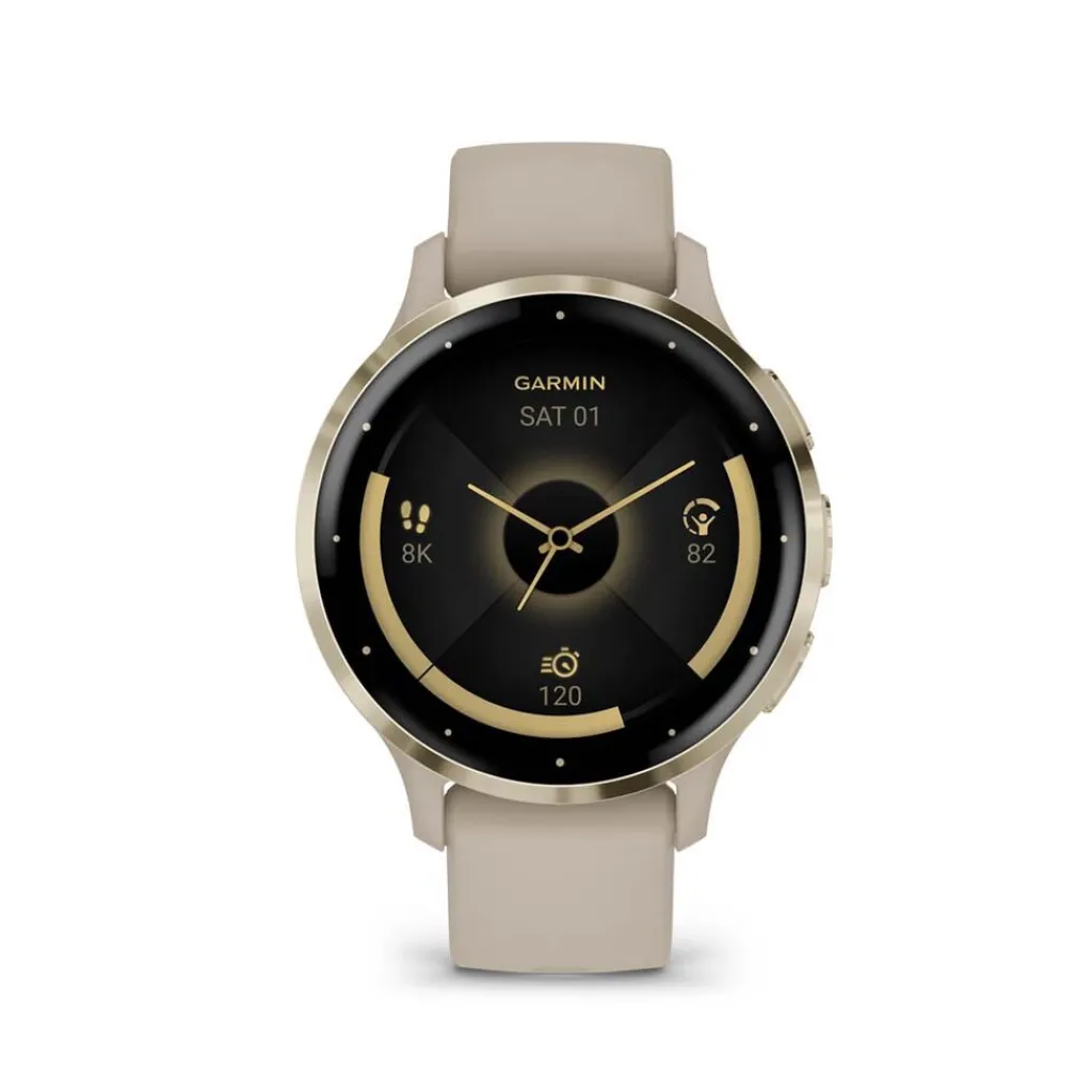 GARMIN Montre Connectée Venu 3 cadran beige bracelet silicone beige Clearance