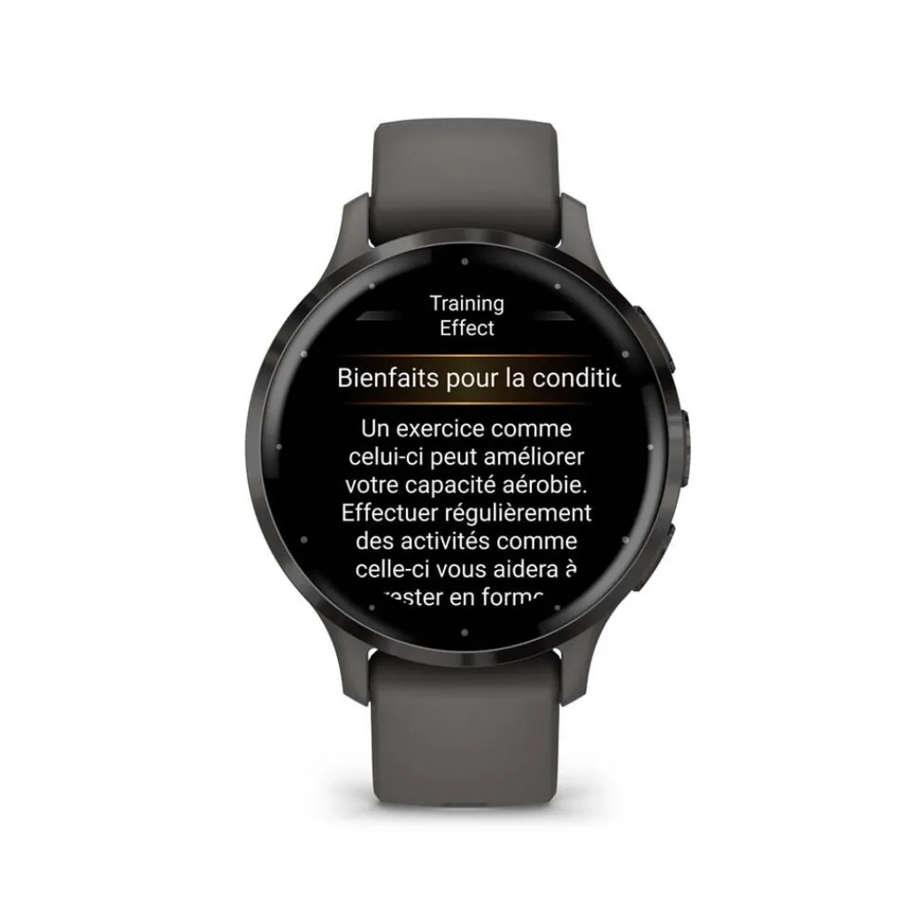 GARMIN Montre Connectée Venu 3 cadran gris bracelet silicone gris Outlet
