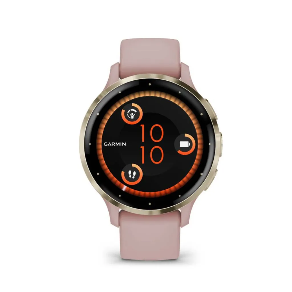 GARMIN Montre Connectée Venu 3 cadran rose bracelet silicone rose Hot