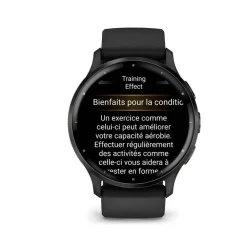 GARMIN Montre Connectée Venu 3 cadran noir bracelet silicone noir New