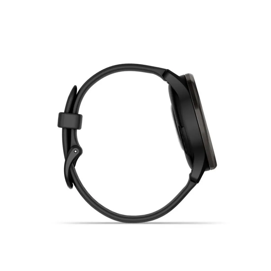 GARMIN Montre Connectée Vivomove Trend cadran noir fond personnalisable bracelet silicone noir Online