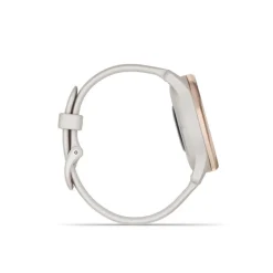 GARMIN Montre Connectée Vivomove Trend cadran ivoire fond personnalisable bracelet silicone ivoire Outlet