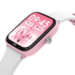 ICE WATCH Montre Connectée Smart Junior 3.0 cadran rose bracelet plastique blanc Discount
