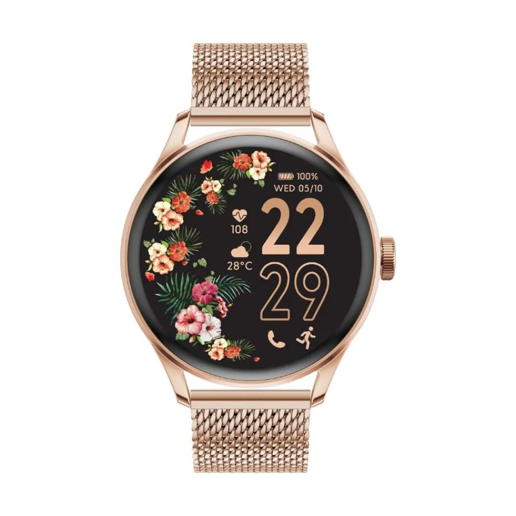 ICE WATCH Montre Connectée Smart 2.0 cadran rose bracelet métal rose Sale