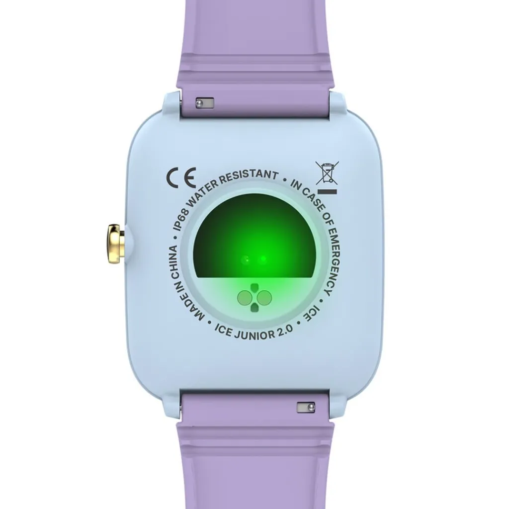 ICE WATCH Montre Connectée Smart Junior 2.0 cadran bleu sky bracelet silicone violet Discount