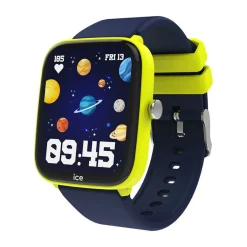 ICE WATCH Montre Connectée Ice Smart Junior 2.0 cadran jaune bracelet silicone bleu New