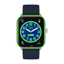ICE WATCH Montre Connectée Ice Smart Junior 2.0 cadran vert bracelet silicone bleu
