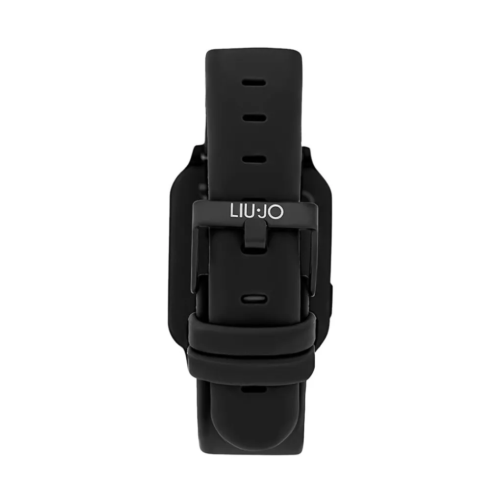 LIU JO Montre Connectée Smartwatch Energy cadran noir bracelet silicone noir Sale
