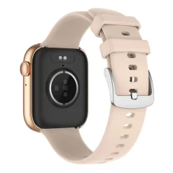 TEKDAY Montre Connectée cadran bicolore doré / rose bracelet silicone rose Best