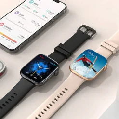 TEKDAY Montre Connectée cadran doré bracelet acier doré Hot