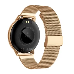 TEKDAY Montre Connectée cadran rose bracelet acier rose New