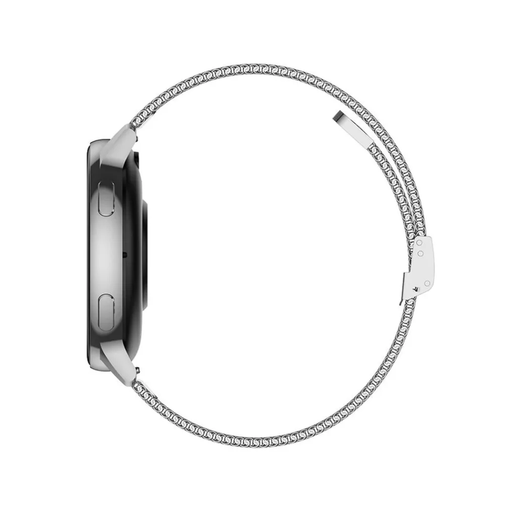 TEKDAY Montre Connectée cadran argenté bracelet acier argenté Discount