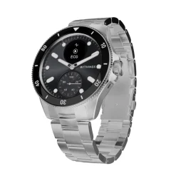 WITHINGS Montre Connectée Scanwatch Nova cadran argenté bracelet acier argenté Outlet