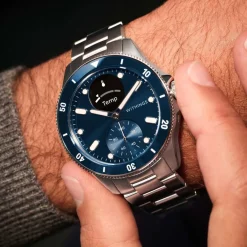 WITHINGS Montre Connectée Scanwatch Nova cadran argenté bracelet acier argenté Online