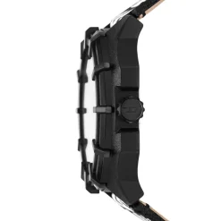 DIESEL Montre Framed Noir cadran noir fond noir bracelet cuir de vache noir Hot