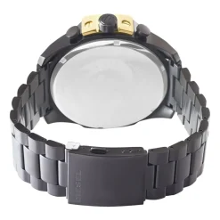 DIESEL Montre Mega Chief Noir cadran noir fond noir bracelet acier noir Best