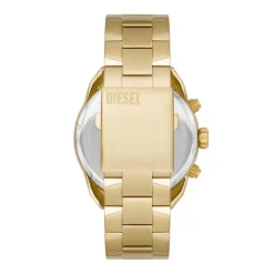 DIESEL Montre Spiked Doré cadran doré fond doré bracelet acier doré Clearance