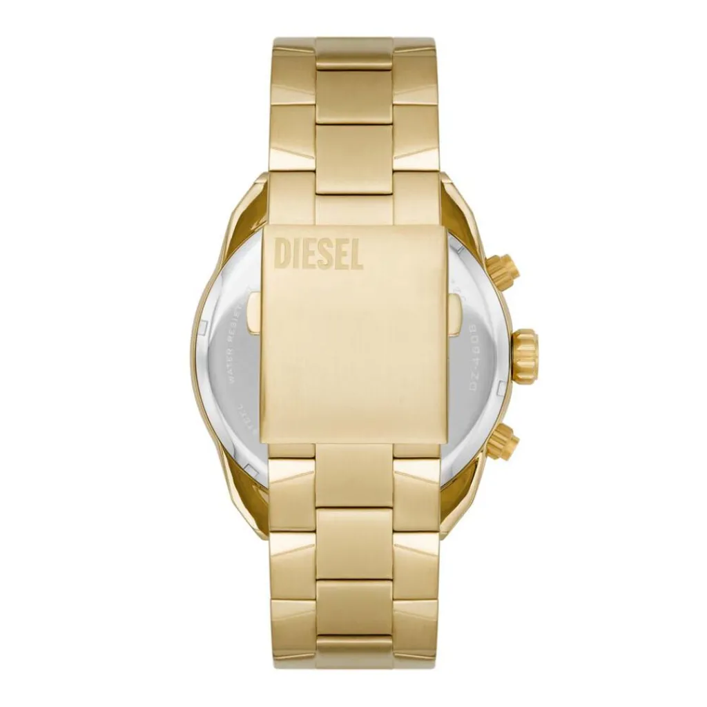 DIESEL Montre Spiked Doré cadran doré fond doré bracelet acier doré Clearance