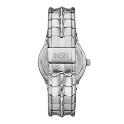 DIESEL Montre Vert Argenté cadran argenté fond argenté bracelet acier argenté Discount